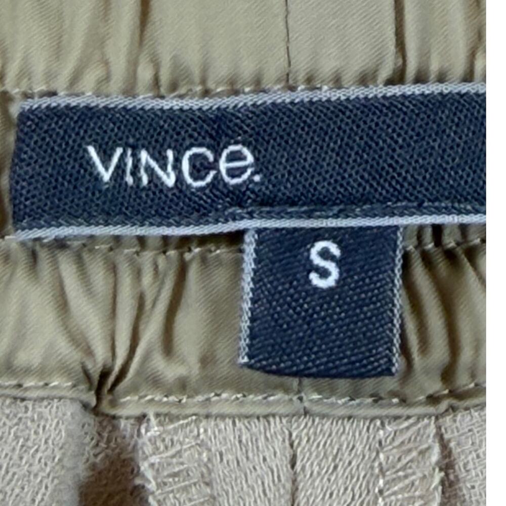 Vince Women's Small Tan Beige Jogger Pants Minimalist Luxury Stretch Casual Fit - Picture 3 of 9